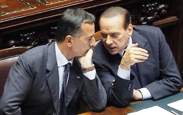Frattini e Berlusconi - ph facebook del leader di Fi