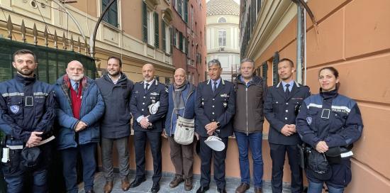 nuova base operativa per il Nucleo Centro Storico della Polizia locale in via San Giorgio - ph comune genova