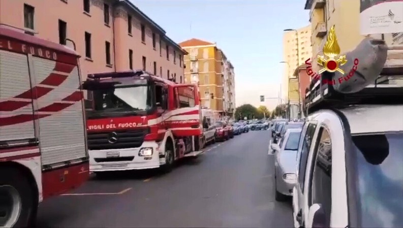 incendio nella casa di riposo per Coniugi ph Vigili del Fuoco Milano
