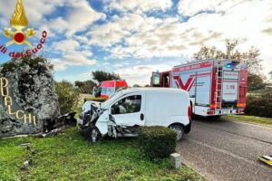 incidente a Dualchi ph Vigili del Fuoco