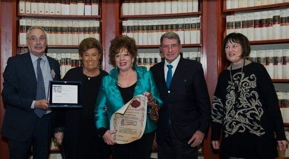 Biblioteca Camera – da sin. Elia Fiorillo, Carla Fendi, Anna Manna, Corrado Calabrò, Neria De Giovanni