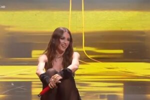 Angelina Mango immagini tratte dalla diretta Rai1