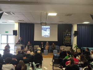 Aula Magna Aldo Cannata - Altro momento atteso l'intervento del Sindaco di Castrolibero, Orlandino Greco
