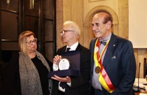 Sergio Camellini, con Regina Resta e Hafez Haidar