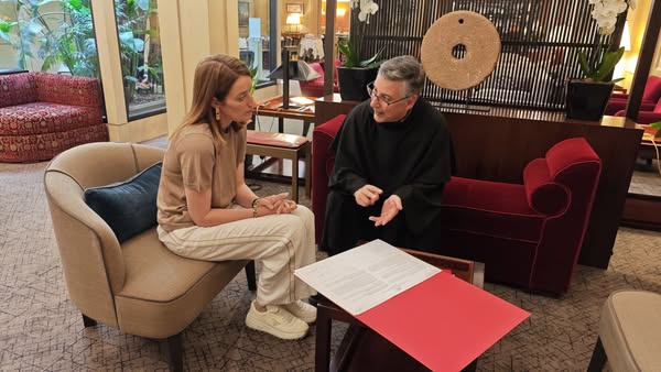 padre enzo fortunato incontra roberta metsola a roma un bambino salvato è il futuro che rinasce