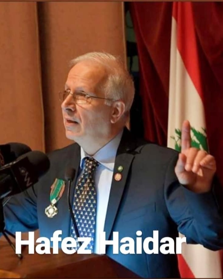 PUBBLICO ELOGIO PER HAFEZ HAIDAR PUBBLICO ELOGIO PER HAFEZ HAIDAR