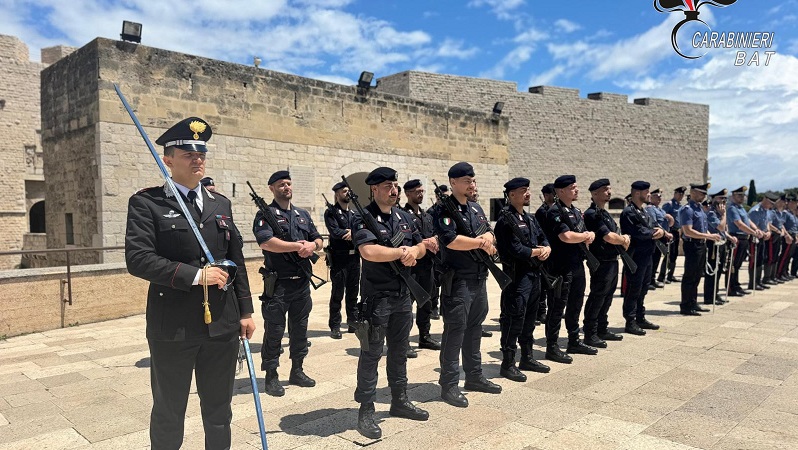 Barletta ospita per la prima volta la Festa dell’Arma dei Carabinieri: cerimonia al Castello Svevo il 5 giugno Barletta ospita per la prima volta la Festa dell’Arma dei Carabinieri: cerimonia al Castello Svevo il 5 giugno
