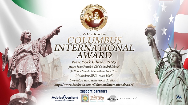 Columbus International Award: il 14 ottobre la VIII edizione a New York