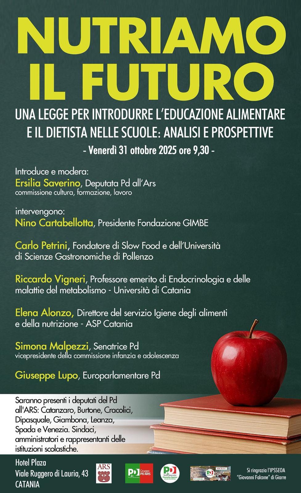 “Nutriamo il Futuro” – Convegno a Catania “Nutriamo il Futuro” – Convegno a Catania