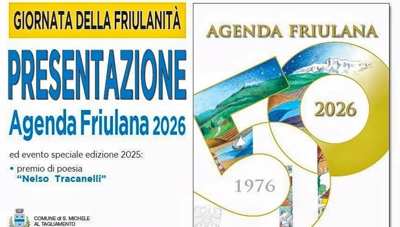 Agenda Friulana Chiandetti 2026, sabato la presentazione ufficiale: un viaggio nell’identità di un territorio tra memoria, tradizioni e comunità