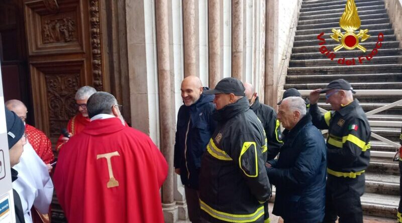 Assisi, celebrazione del Giubileo dei Vigili del Fuoco nella Basilica di San Francesco