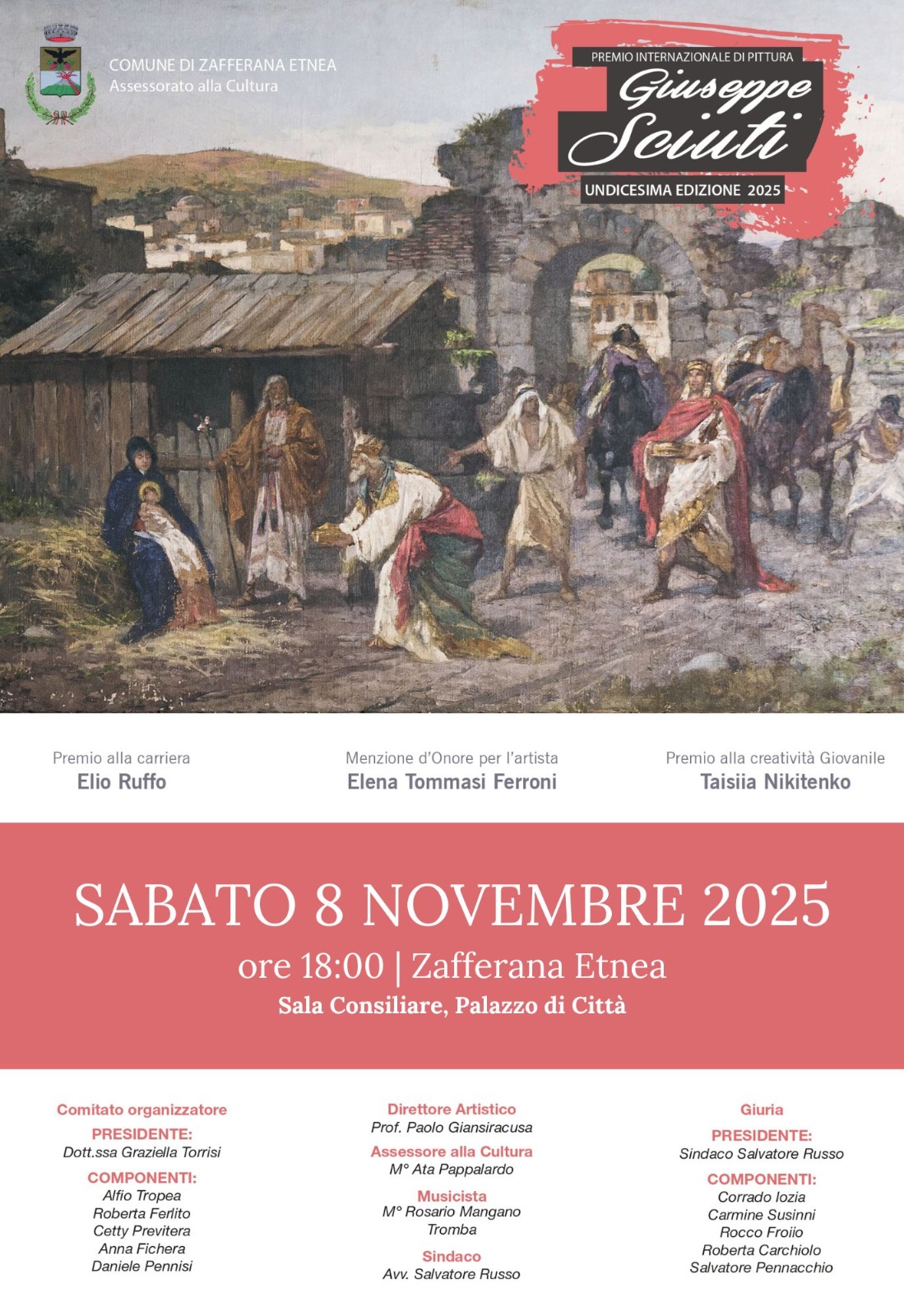 Torna a Zafferana Etnea il Premio Internazionale Giuseppe Sciuti – XI Edizione Torna a Zafferana Etnea il Premio Internazionale Giuseppe Sciuti – XI Edizione