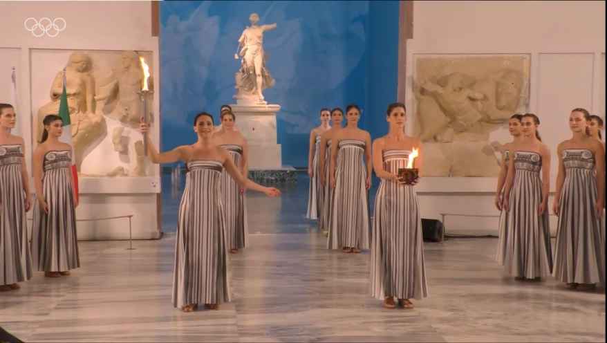 Crotone presente a Olimpia all’accensione della fiaccola olimpica per le prossime Olimpiadi invernali