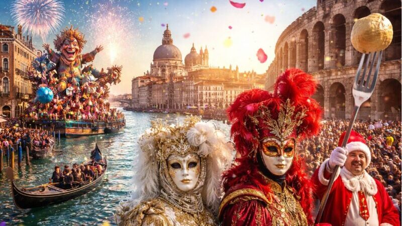 Carnevale 2026: gli eventi imperdibili a Venezia, Viareggio e Verona