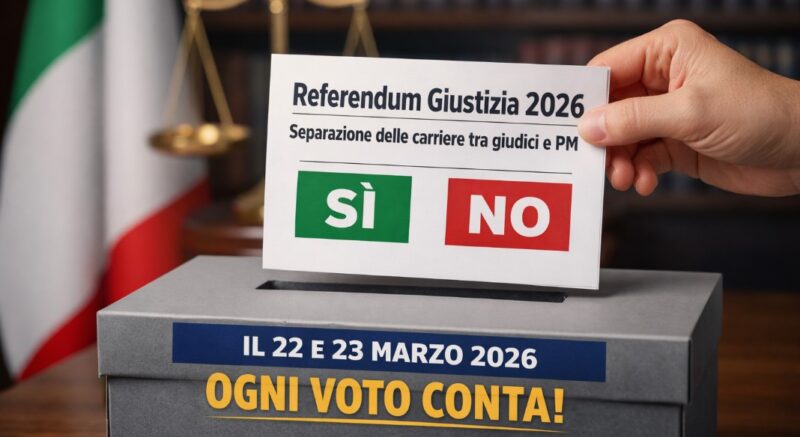 referendum giustizia 2026 ogni voto conta per la separazione delle carriere da Laprimapagina.it referendum giustizia 2026 ogni voto conta per la separazione delle carriere