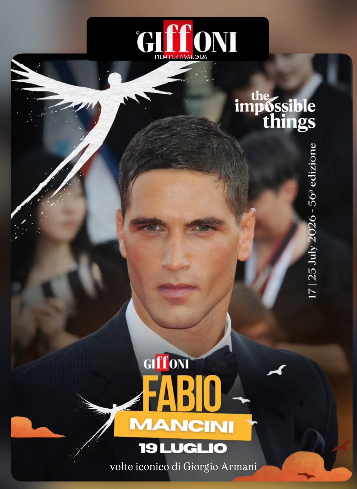 il super modello gentile fabio mancini cattura i giovani della 56170 edizione del giffoni film festival da Laprimapagina.it il super modello gentile fabio mancini cattura i giovani della 56170 edizione del giffoni film festival