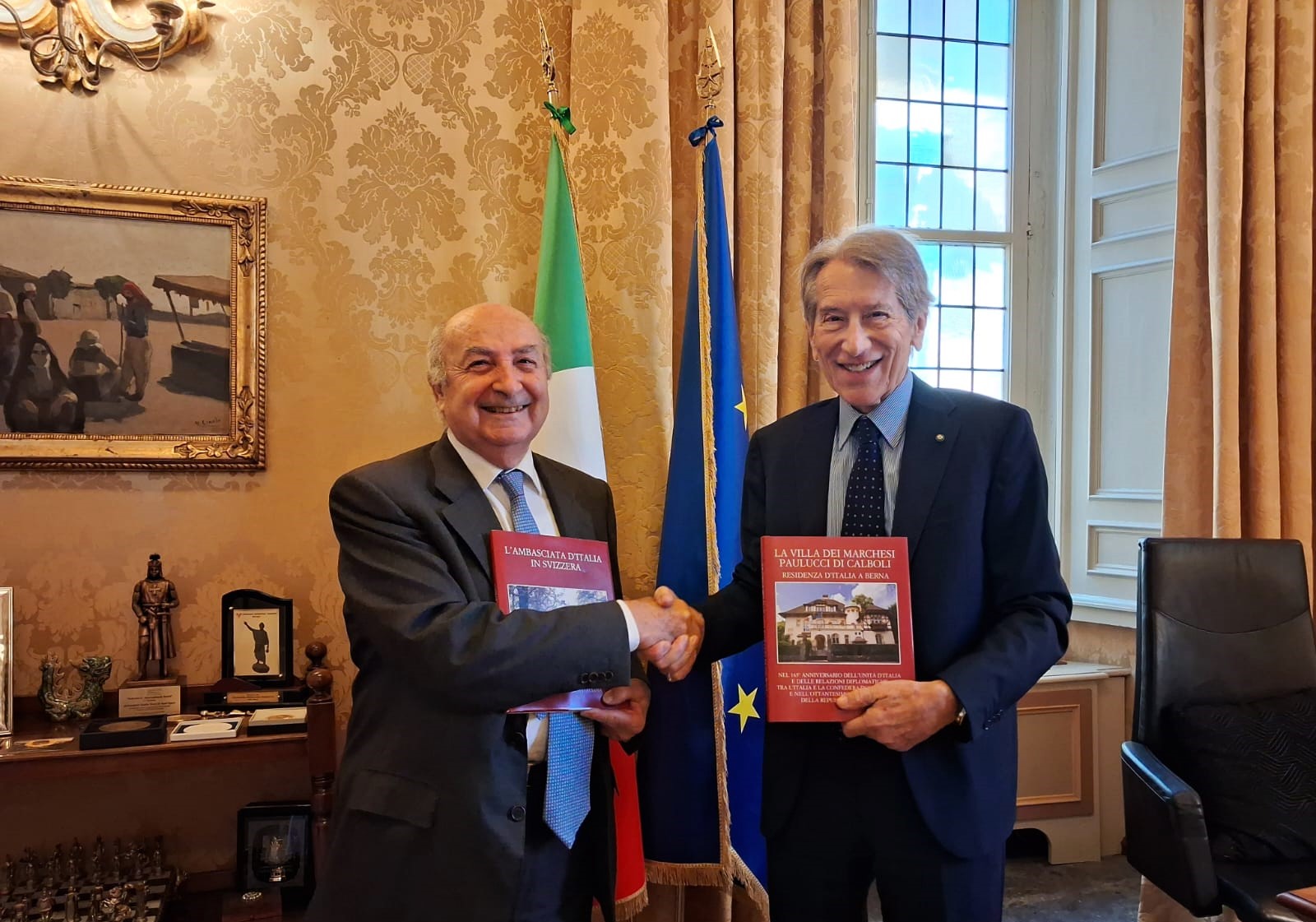 l8217ambasciatore gaetano cortese ha presentato al sen giulio terzi il volume sull8217ambasciata d8217italia in svizzera da Laprimapagina.it l8217ambasciatore gaetano cortese ha presentato al sen giulio terzi il volume sull8217ambasciata d8217italia in svizzera